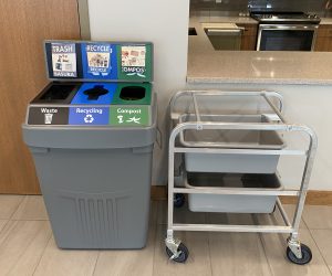 New 3-in-1 waste bin in the Commons Room